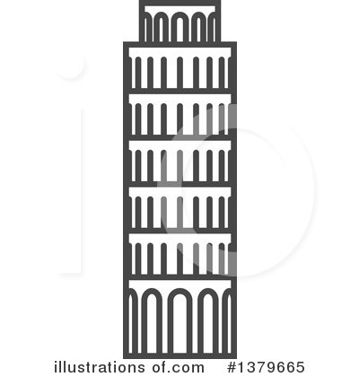 Leaning Tower Of Pisa Clipart #1379665 by elena