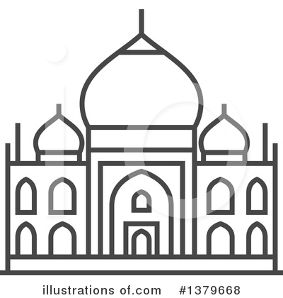 Taj Mahal Clipart #1379668 by elena