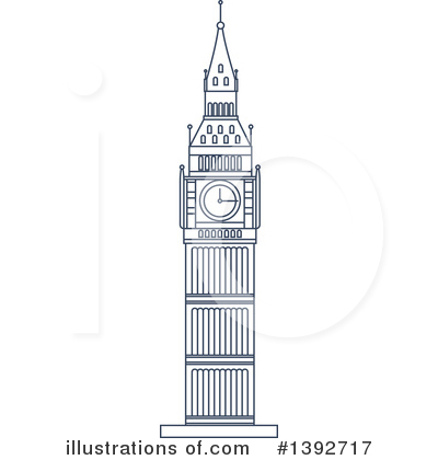 Clock Tower Clipart #1392717 by Vector Tradition SM