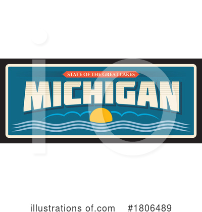 Michigan Clipart #1806489 by Vector Tradition SM