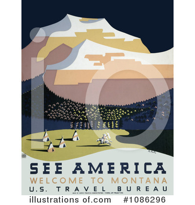 Travel Posters Clipart #1086296 by JVPD