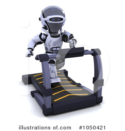 Royalty-Free (RF) Treadmill Clipart Illustration by KJ Pargeter - Stock Sample #1050421