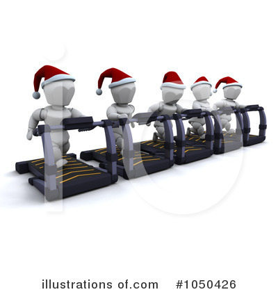 Royalty-Free (RF) Treadmill Clipart Illustration by KJ Pargeter - Stock Sample #1050426