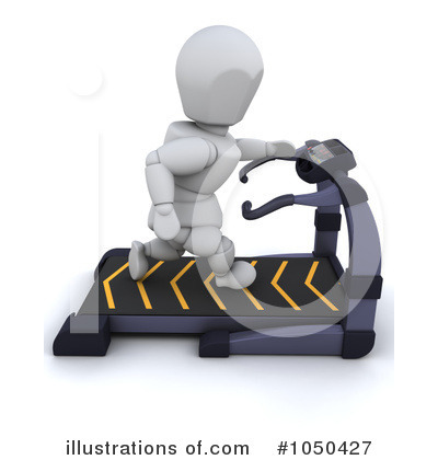 Royalty-Free (RF) Treadmill Clipart Illustration by KJ Pargeter - Stock Sample #1050427