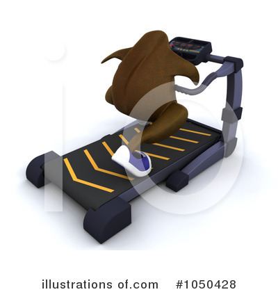 Royalty-Free (RF) Treadmill Clipart Illustration by KJ Pargeter - Stock Sample #1050428