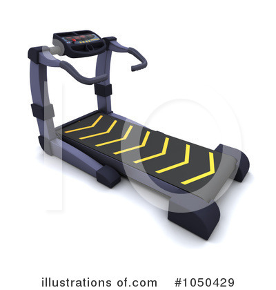 Royalty-Free (RF) Treadmill Clipart Illustration by KJ Pargeter - Stock Sample #1050429