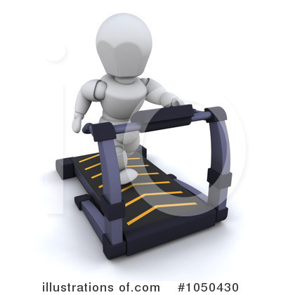 Royalty-Free (RF) Treadmill Clipart Illustration by KJ Pargeter - Stock Sample #1050430