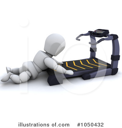 Royalty-Free (RF) Treadmill Clipart Illustration by KJ Pargeter - Stock Sample #1050432