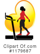 Treadmill Clipart #1179687 by Lal Perera