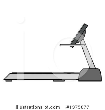 Royalty-Free (RF) Treadmill Clipart Illustration by Hit Toon - Stock Sample #1375077