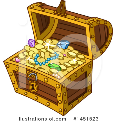 Royalty-Free (RF) Treasure Chest Clipart Illustration by yayayoyo - Stock Sample #1451523