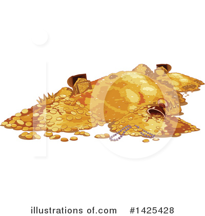Gold Coins Clipart #1425428 by Pushkin