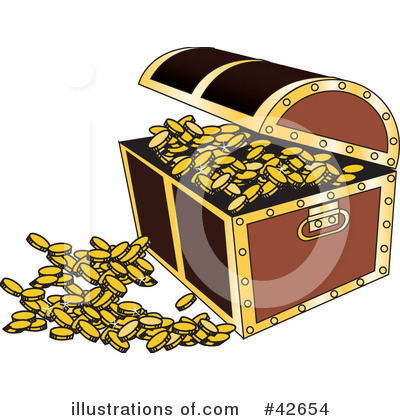 Royalty-Free (RF) Treasure Clipart Illustration by Dennis Holmes Designs - Stock Sample #42654