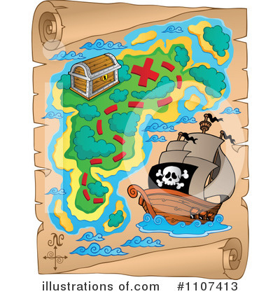 Treasure Map Clipart #1107413 by visekart