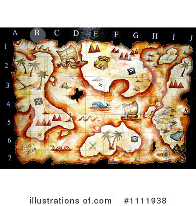 Royalty-Free (RF) Treasure Map Clipart Illustration by Prawny - Stock Sample #1111938