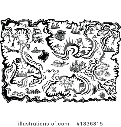 Royalty-Free (RF) Treasure Map Clipart Illustration by Prawny - Stock Sample #1336815