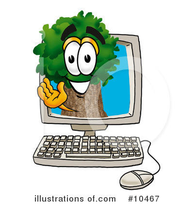 Royalty-Free (RF) Tree Clipart Illustration by Mascot Junction - Stock Sample #10467
