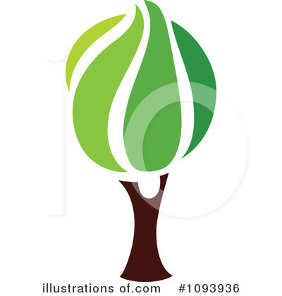 Royalty-Free (RF) Tree Clipart Illustration by elena - Stock Sample #1093936