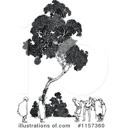 Royalty-Free (RF) Tree Clipart Illustration by Prawny Vintage - Stock Sample #1157360