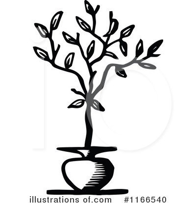 Potted Plant Clipart #1166540 by Prawny Vintage