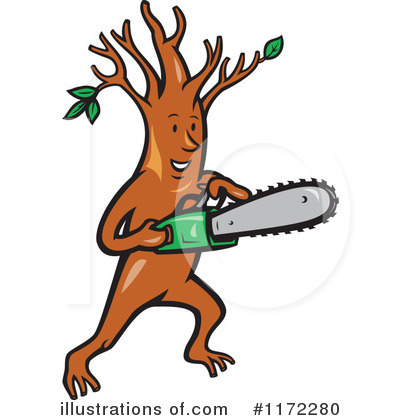 Tree Man Clipart #1172280 by patrimonio