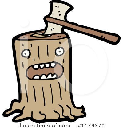 Tree Stump Clipart #1176370 by lineartestpilot