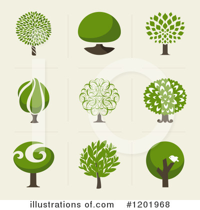 Royalty-Free (RF) Tree Clipart Illustration by elena - Stock Sample #1201968
