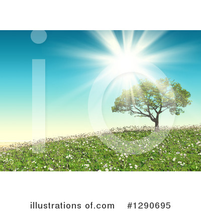 Royalty-Free (RF) Tree Clipart Illustration by KJ Pargeter - Stock Sample #1290695