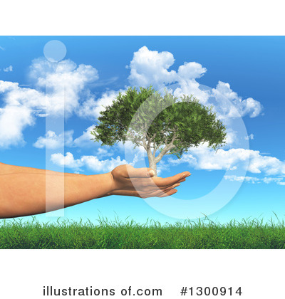 Royalty-Free (RF) Tree Clipart Illustration by KJ Pargeter - Stock Sample #1300914