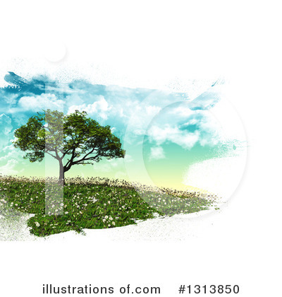 Royalty-Free (RF) Tree Clipart Illustration by KJ Pargeter - Stock Sample #1313850