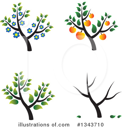 Royalty-Free (RF) Tree Clipart Illustration by ColorMagic - Stock Sample #1343710