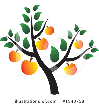 Royalty-Free (RF) Tree Clipart Illustration by ColorMagic - Stock Sample #1343738
