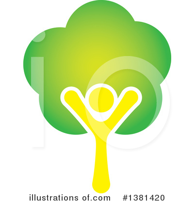 Royalty-Free (RF) Tree Clipart Illustration by ColorMagic - Stock Sample #1381420