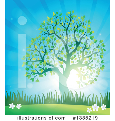 Royalty-Free (RF) Tree Clipart Illustration by visekart - Stock Sample #1385219