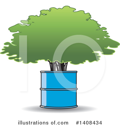 Royalty-Free (RF) Tree Clipart Illustration by Lal Perera - Stock Sample #1408434