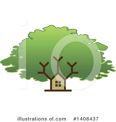 Royalty-Free (RF) Tree Clipart Illustration by Lal Perera - Stock Sample #1408437