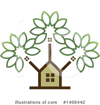 Royalty-Free (RF) Tree Clipart Illustration by Lal Perera - Stock Sample #1408442