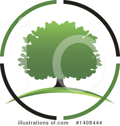Royalty-Free (RF) Tree Clipart Illustration by Lal Perera - Stock Sample #1408444