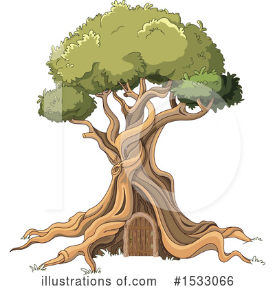 Royalty-Free (RF) Tree Clipart Illustration by Pushkin - Stock Sample #1533066