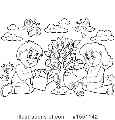 Planting Clipart #1551142 by visekart