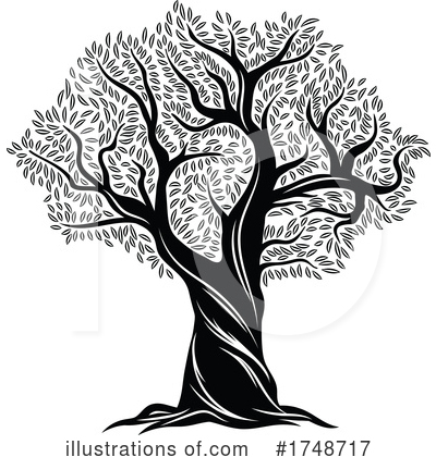 Royalty-Free (RF) Tree Clipart Illustration by Vector Tradition SM - Stock Sample #1748717