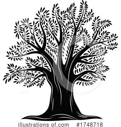 Royalty-Free (RF) Tree Clipart Illustration by Vector Tradition SM - Stock Sample #1748718