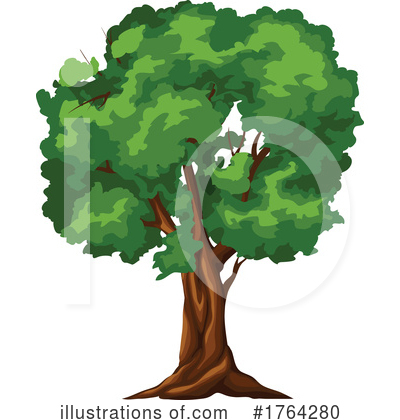 Royalty-Free (RF) Tree Clipart Illustration by Vector Tradition SM - Stock Sample #1764280