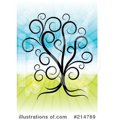Royalty-Free (RF) Tree Clipart Illustration by MilsiArt - Stock Sample #214769