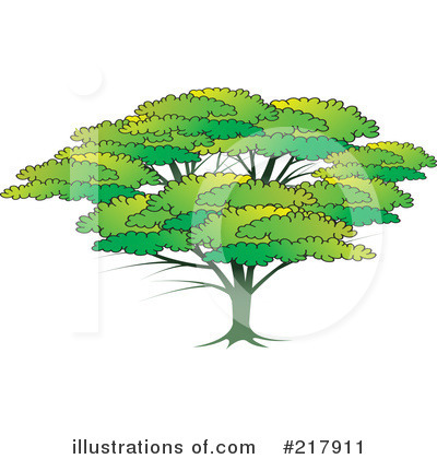 Royalty-Free (RF) Tree Clipart Illustration by Lal Perera - Stock Sample #217911