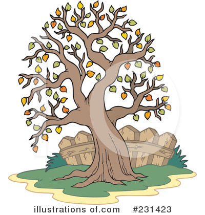 Royalty-Free (RF) Tree Clipart Illustration by visekart - Stock Sample #231423
