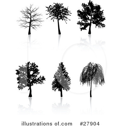 Willow Tree Clipart #27904 by KJ Pargeter
