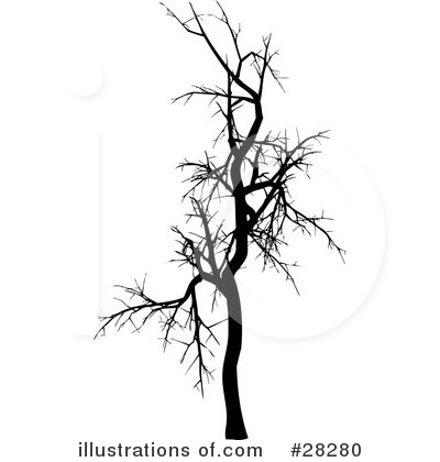Royalty-Free (RF) Tree Clipart Illustration by KJ Pargeter - Stock Sample #28280