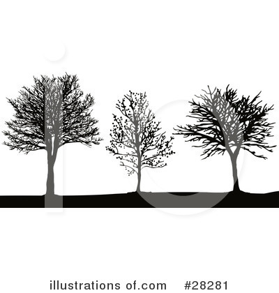 Royalty-Free (RF) Tree Clipart Illustration by KJ Pargeter - Stock Sample #28281