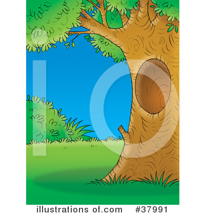 Royalty-Free (RF) Tree Clipart Illustration by Alex Bannykh - Stock Sample #37991